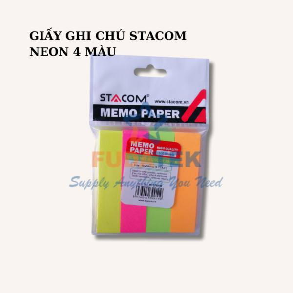 GIẤY GHI CHÚ CÓ KEO NHIỀU MÀU - Hình ảnh 2