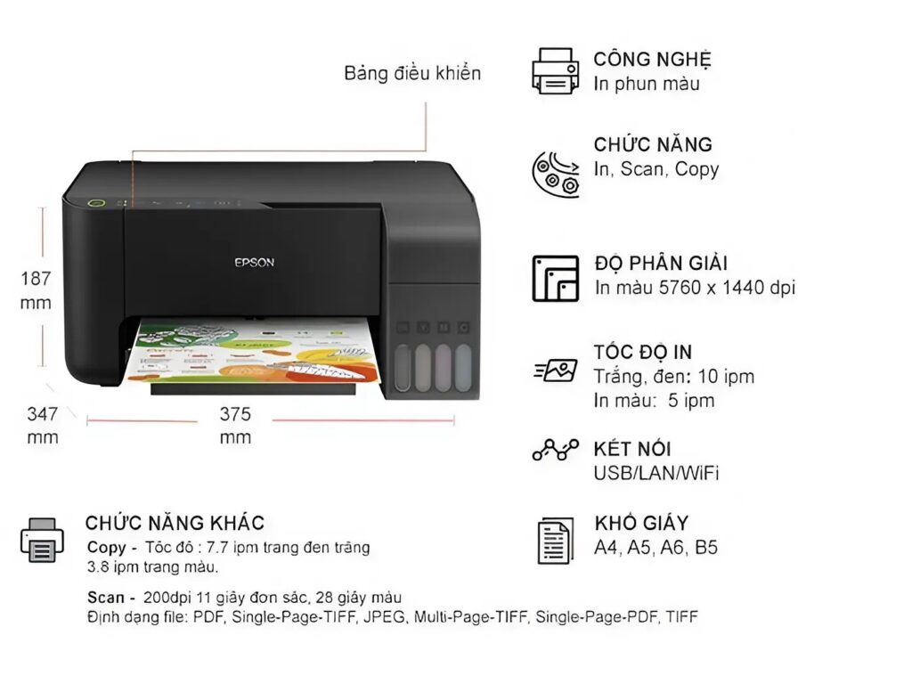 Máy In Phun Epson EcoTank L3150