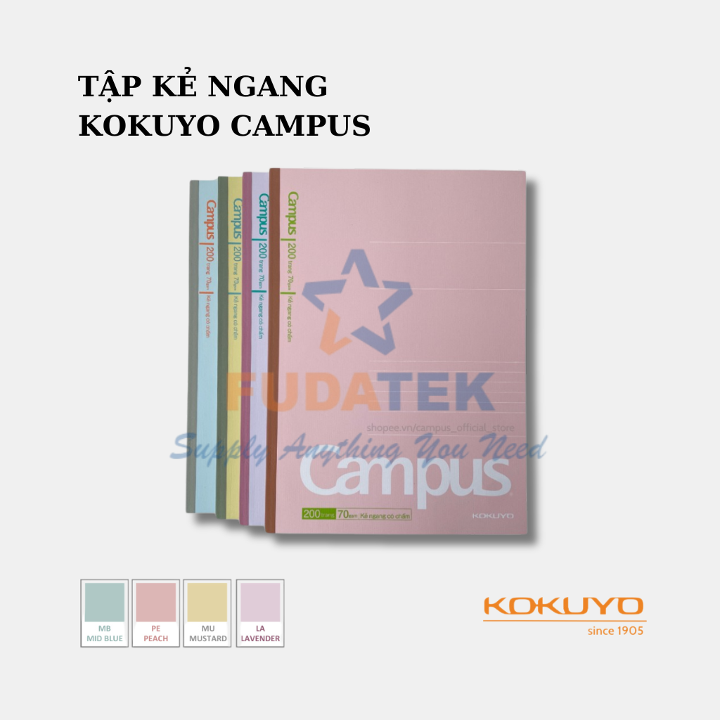 TẬP KẺ NGANG KOKUYO - A4, A5, B5
