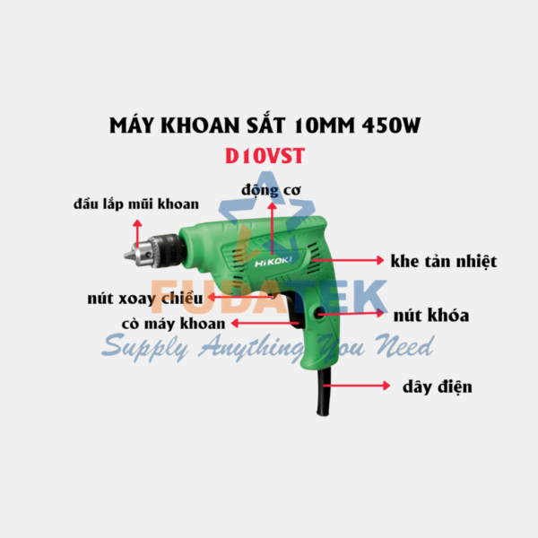 BỘ MÁY KHOAN HKOKI D10VST - Hình ảnh 2
