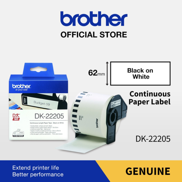 BĂNG IN NHÃN BROTHER DK-22205 - Hình ảnh 2
