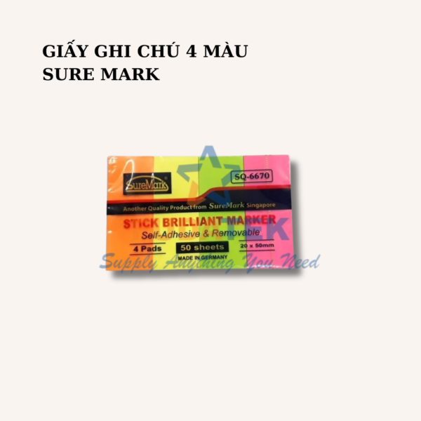 GIẤY GHI CHÚ CÓ KEO NHIỀU MÀU - Hình ảnh 3