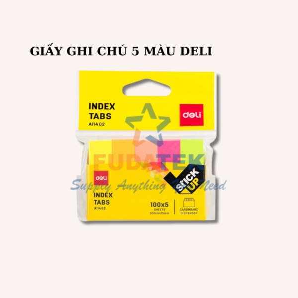 GIẤY GHI CHÚ CÓ KEO NHIỀU MÀU - Hình ảnh 5