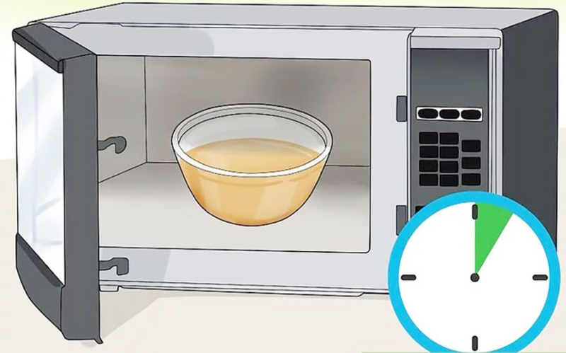 Làm Sạch Lò Vi Sóng Dễ Dàng Bằng Giấm