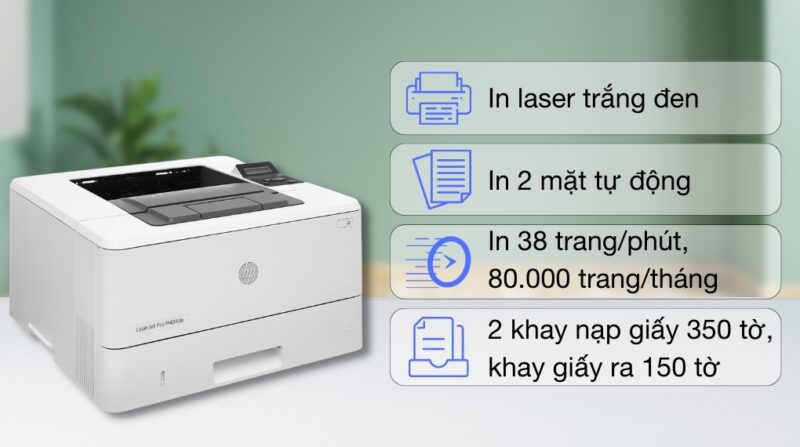 Máy In Laser HP LaserJet Pro M404dn