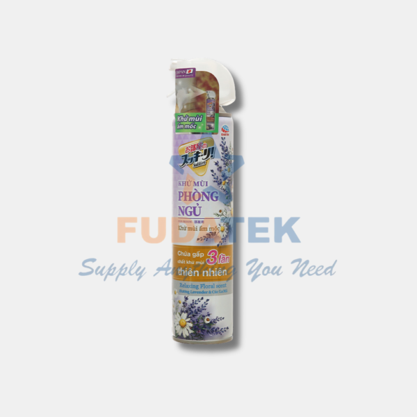 BÌNH XỊT KHỬ MÙI ẨM MỐC SUKKIRI HƯƠNG LAVENDER VÀ CÚC LA MÃ 320ML
