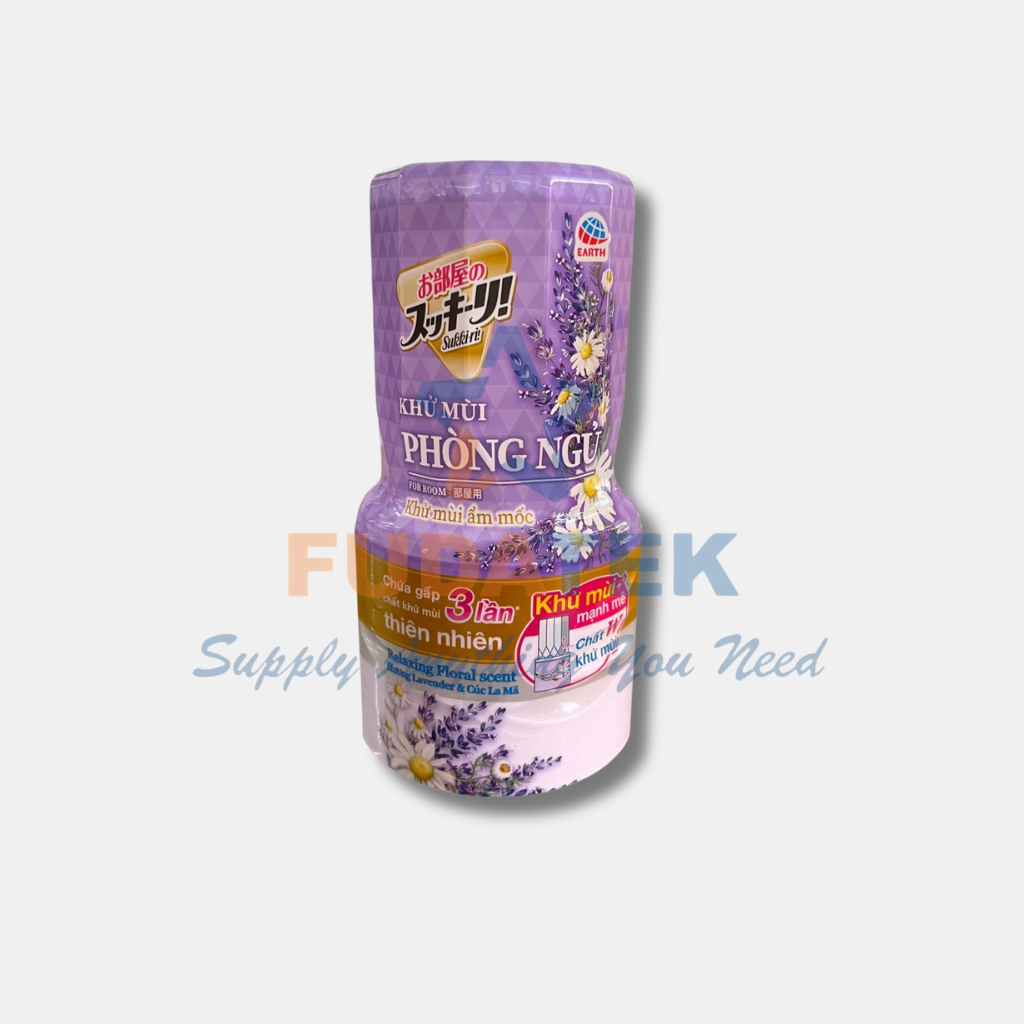 GEL KHỬ MÙI ẨM MỐC SUKKIRI HƯƠNG LAVENDER VÀ CÚC LA MÃ 400ML